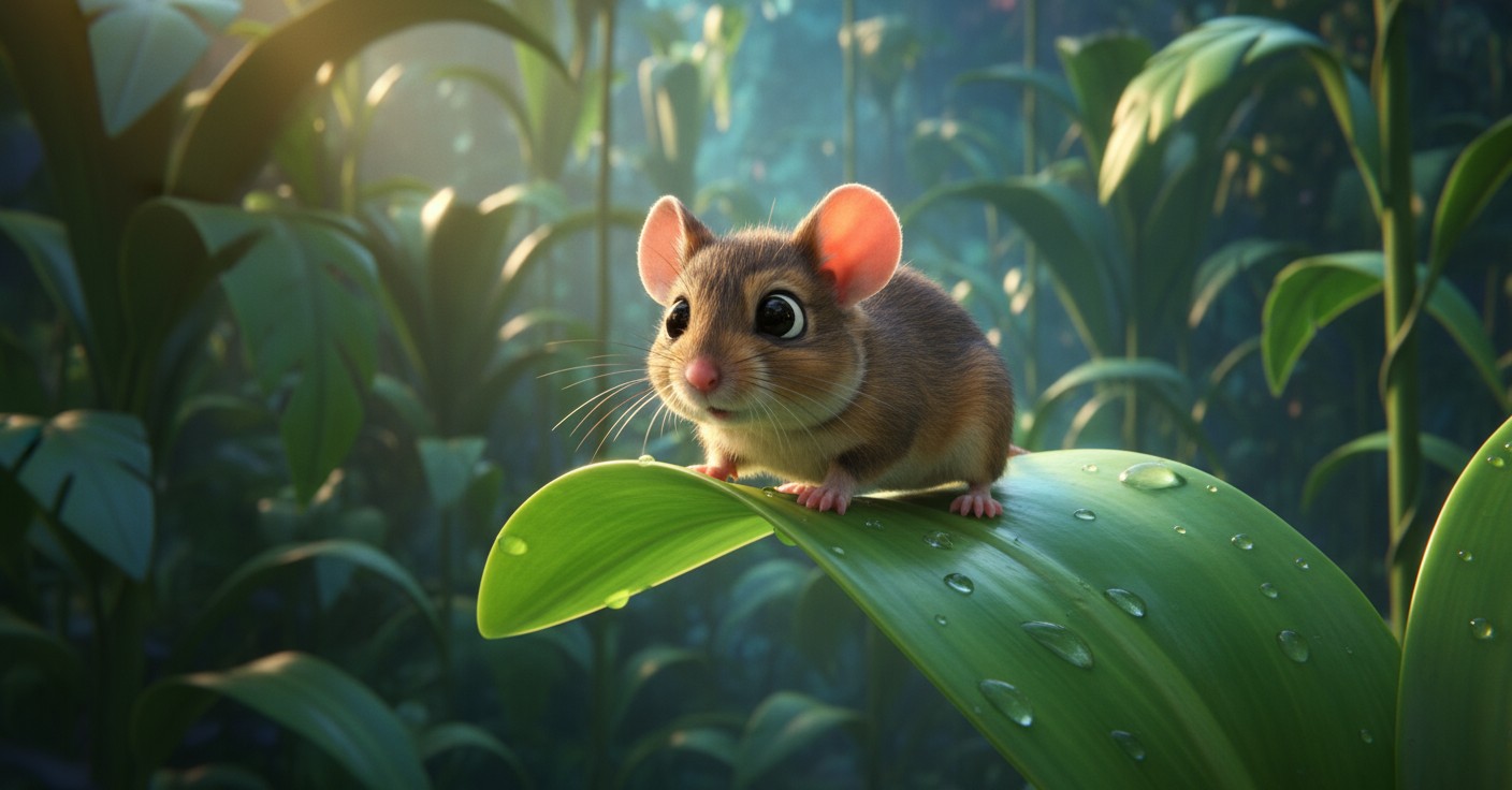 A Grey Mouse's Jungle Adventure