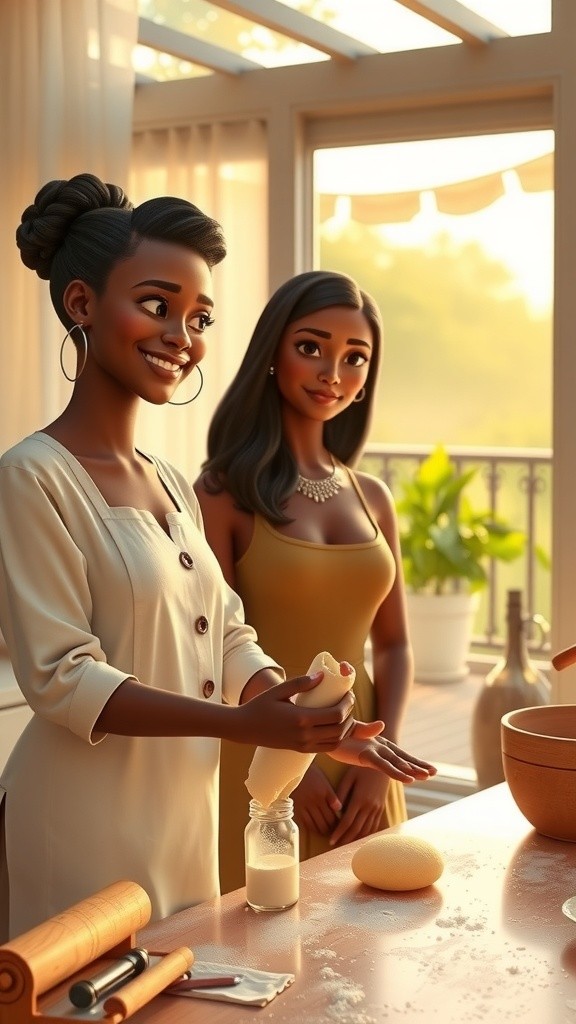 Whispers of Love: A Mother's Touch in the Afternoon Light
