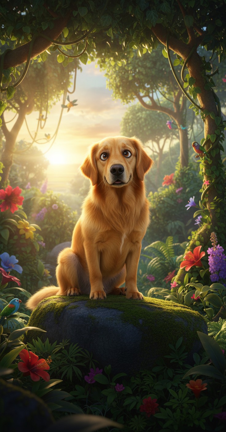 The Brave Dog and the Proud Lion