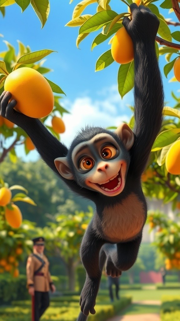 बंदर की शरारत और सजा का सबक