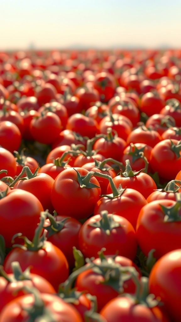 A Village Girl Tending Her Tomato Farm