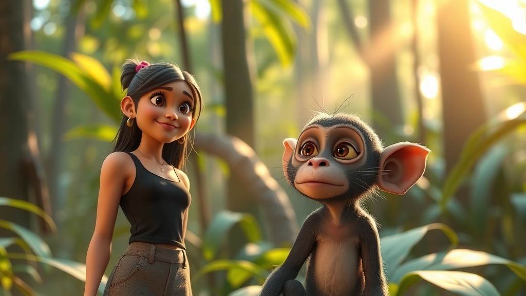 3D Cartoon Fun with a Monkey!