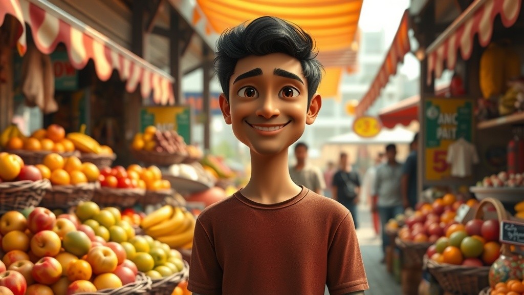 فروٹ بیچنے والا اور خوبصورت لڑکی کی ملاقات