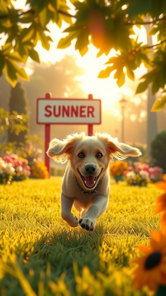 Four Paws and a Sunny Day!