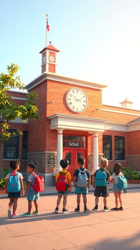 Kids Heading to School