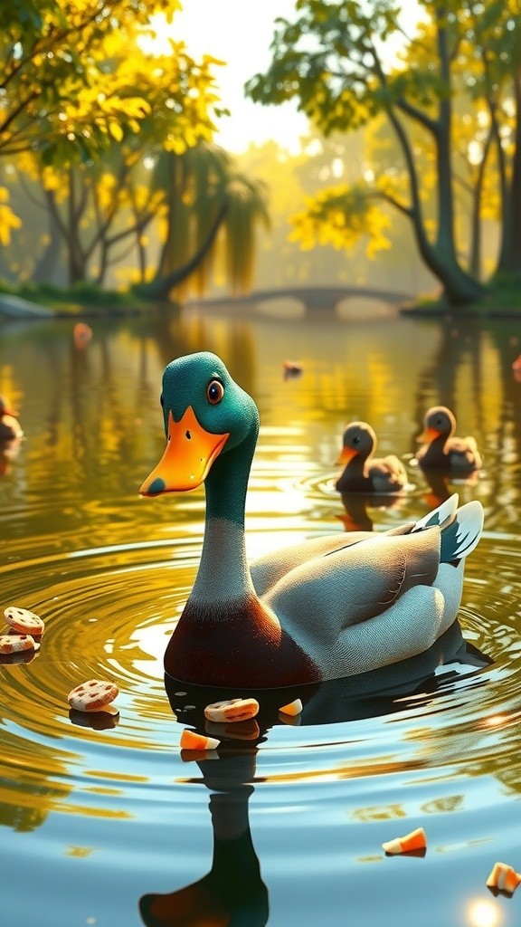 Duck Fights Shark to Save Friends