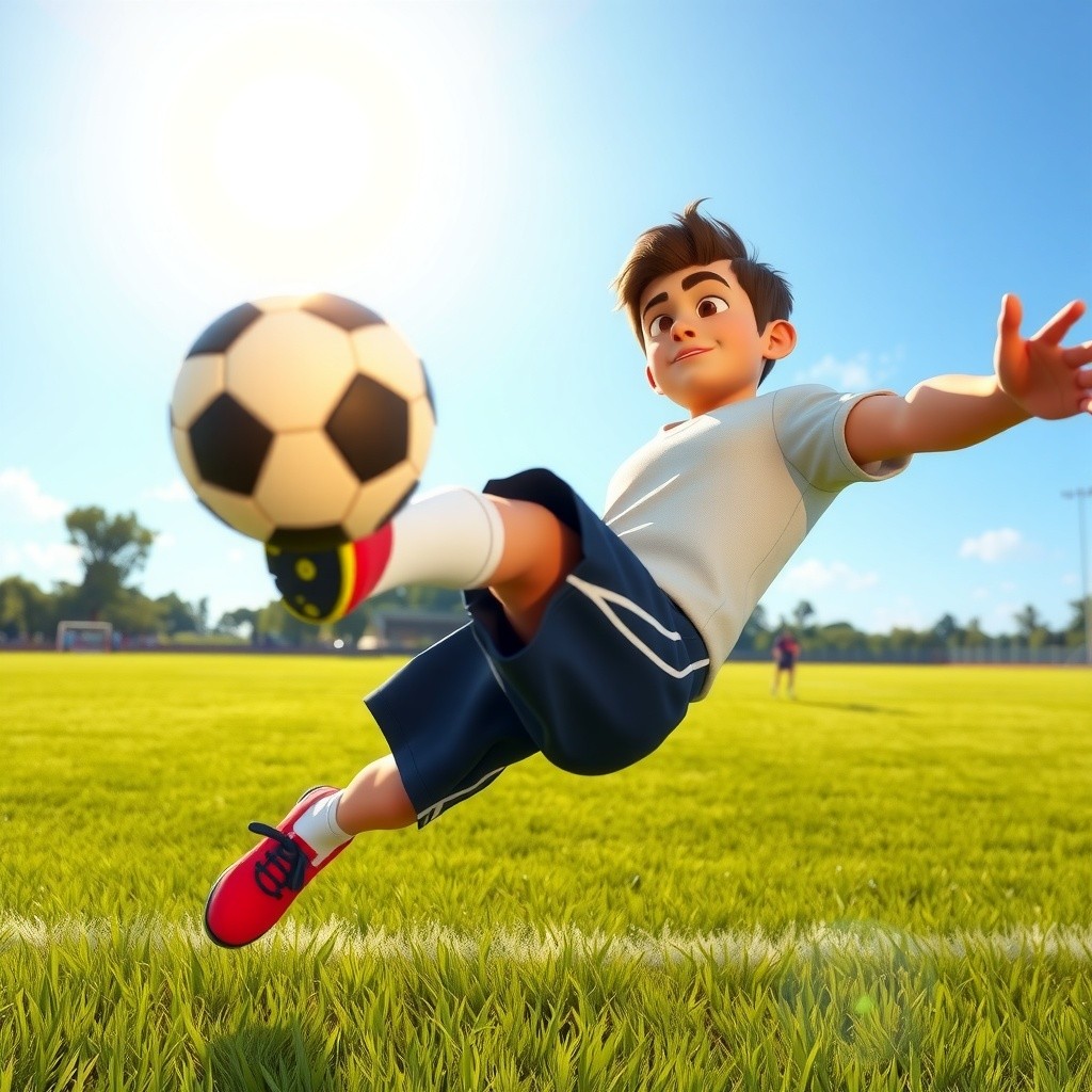 The Boy and His Passion for Football