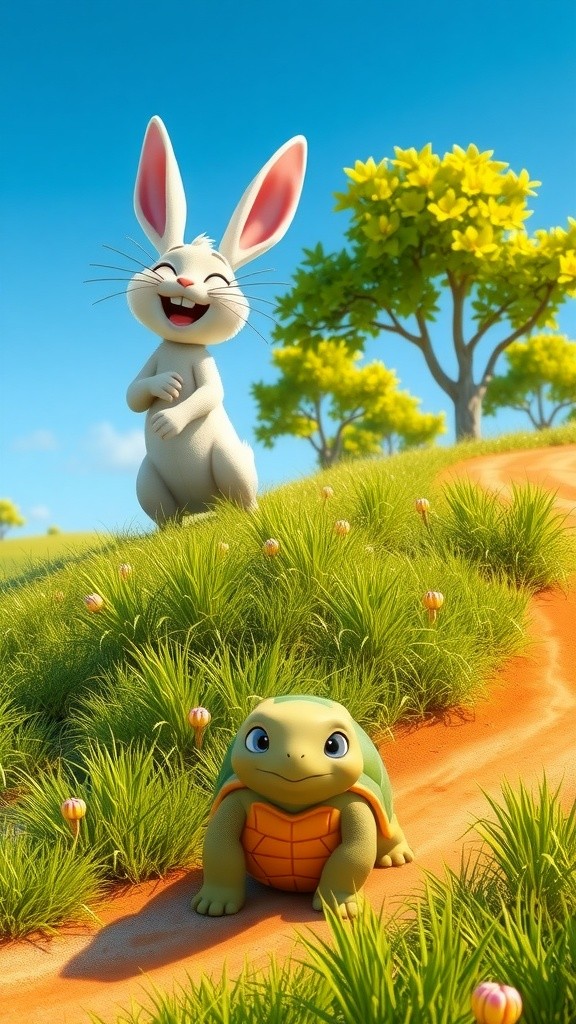 Kelinci dan Kura-kura: Pelajaran Tentang Kerendahan Hati dan Usaha