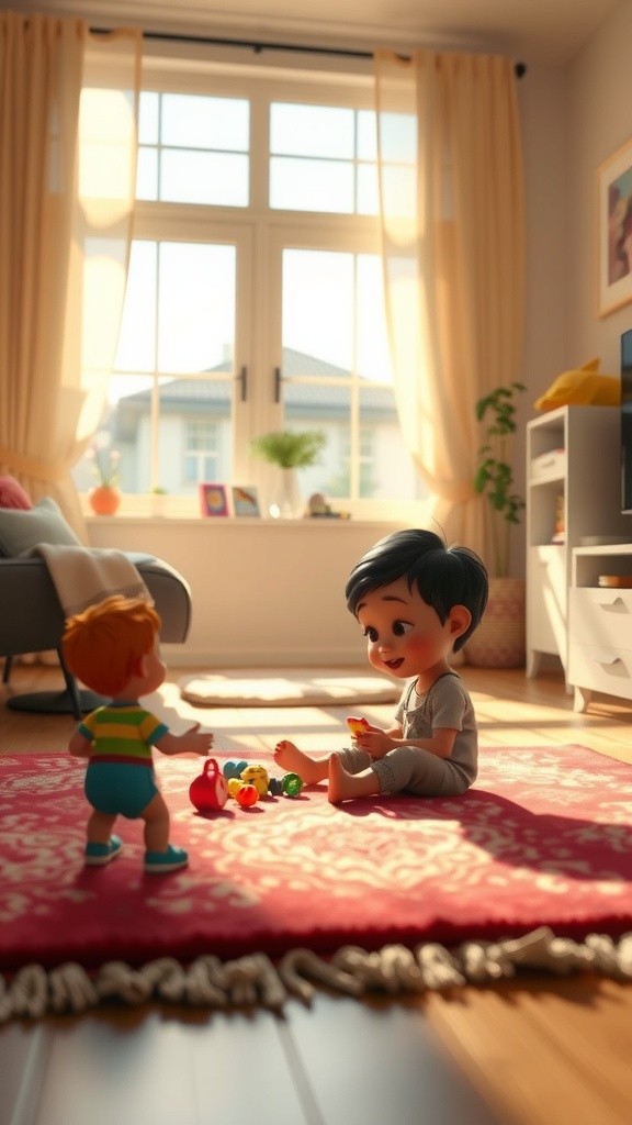 فيديو أنيميشن لطفل في المنزل بدون كلام