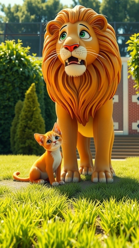 Kucing yang Ingin Jadi Singa!