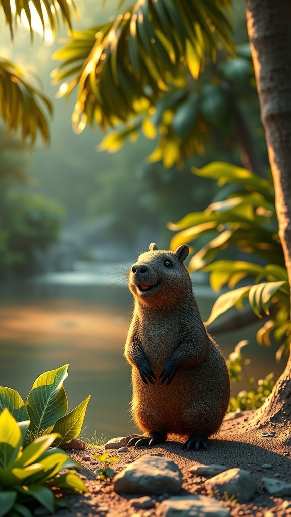 Capi Si Capybara yang Sabar