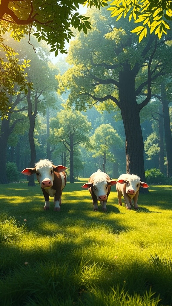 गायों की एकता और बाघ की चालाकी