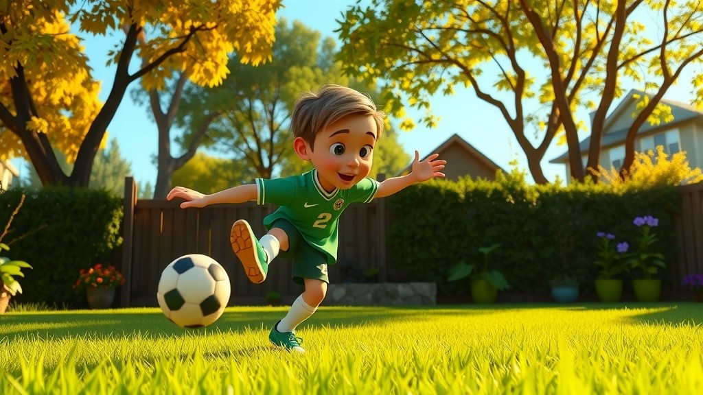 Timmy's Courageous Quest for His Soccer Ball