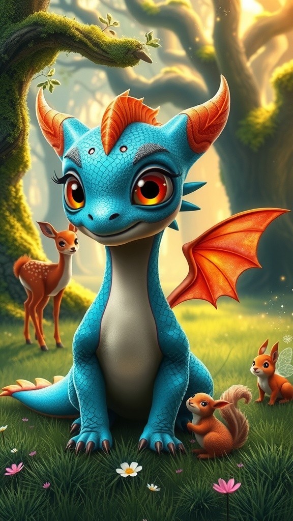 इंद्रधनुषी ड्रैगन की जादुई कहानी