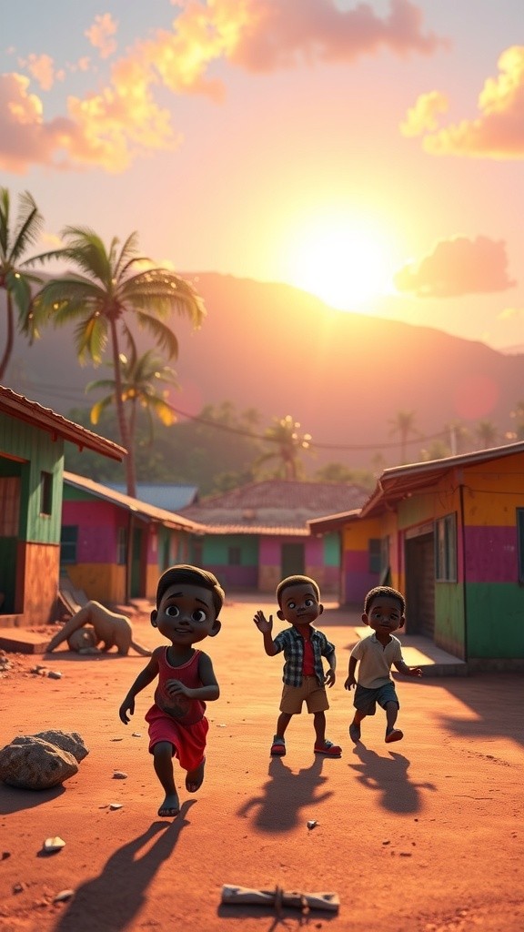 Kids Discover Writing in Ghana's Sand!