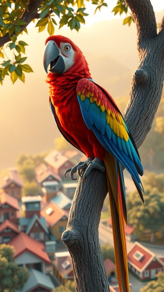 तोते और चिड़िया की दोस्ती