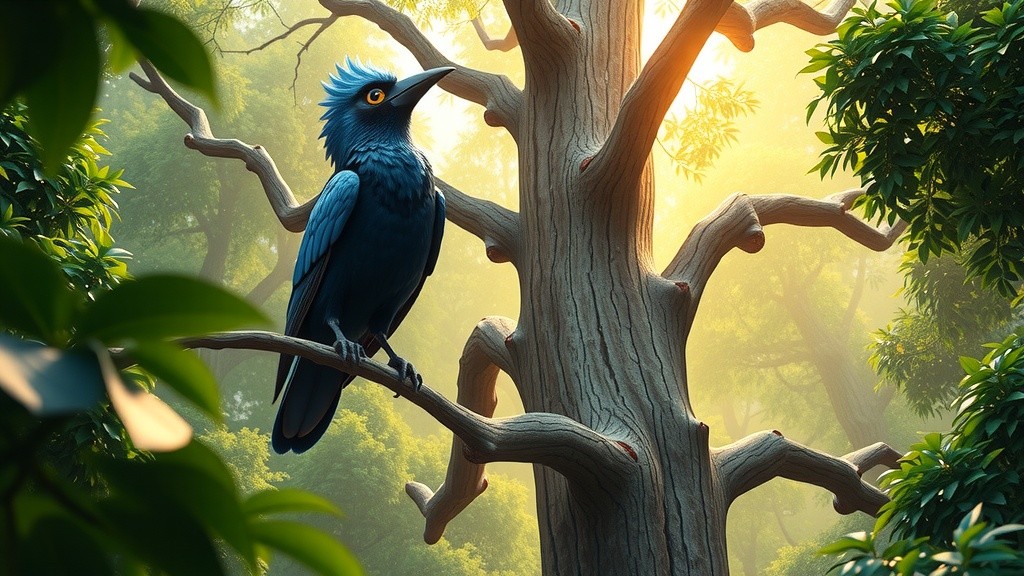 कौवे की चतुराई और सांप का अंत