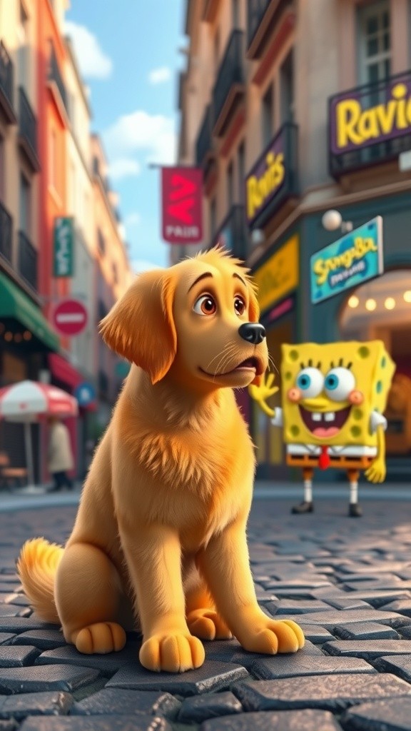 Spongebob et Scooby-Doo à Paris ! 😂🇫🇷