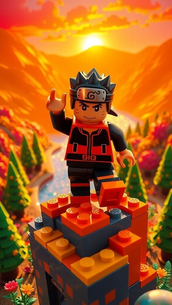 Naruto LEGO: Pertarungan Melawan Naga Raksasa