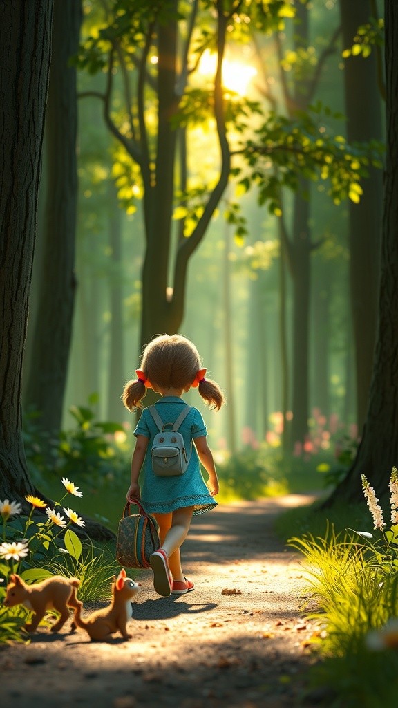 A Serene Encounter in Spring