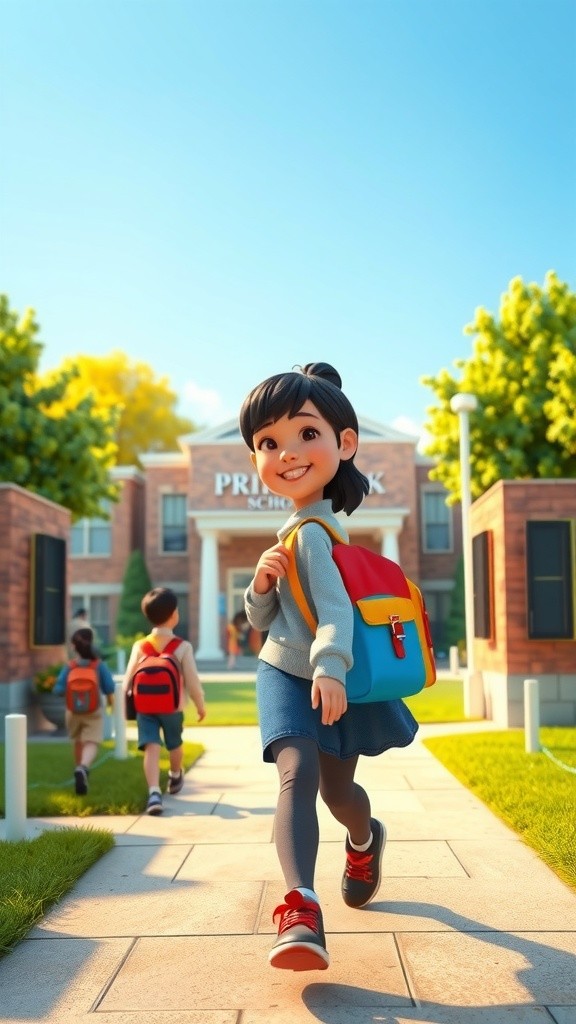 Keceriaan Dira di Sekolah