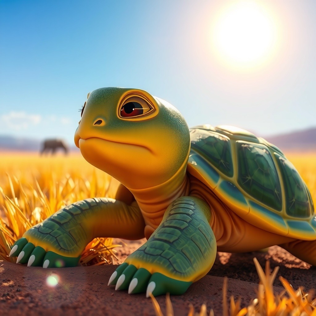 Tortoise's Sky Feast: A Clever Trick Unfolds