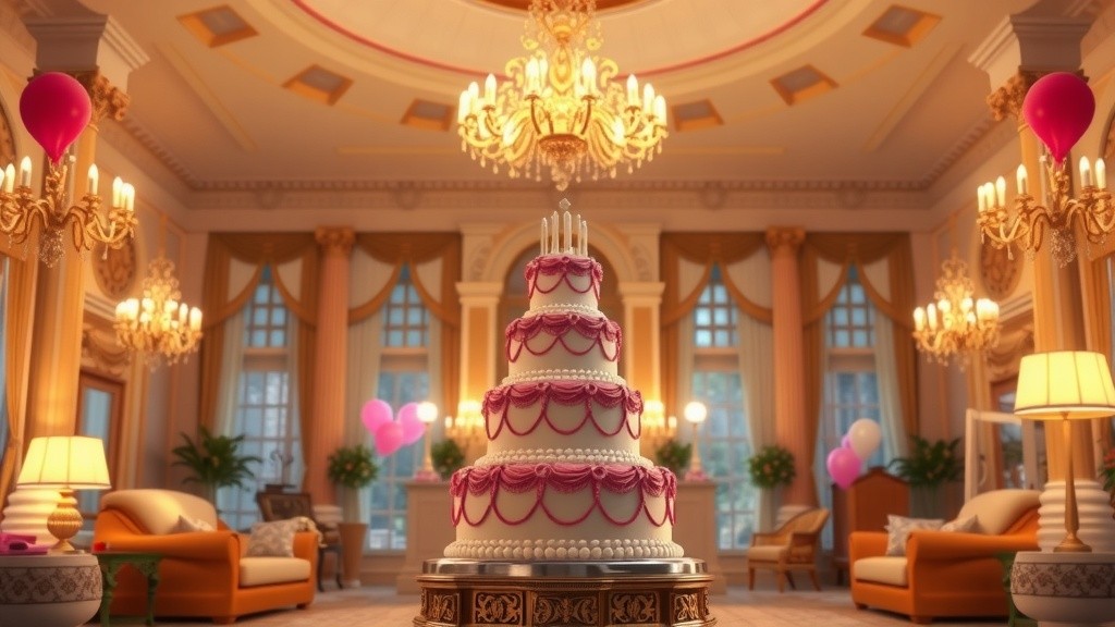 Princess Birthday Celebration in an Opulent Mansion