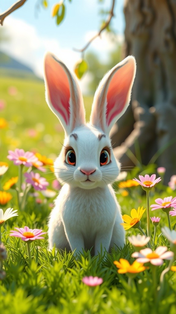 Benny the Shy Rabbit's Brave Act