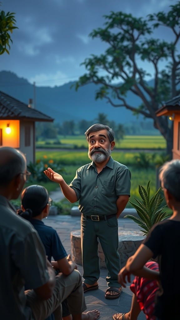 Misi Rahasia Pak RT: Telesales di Sawah