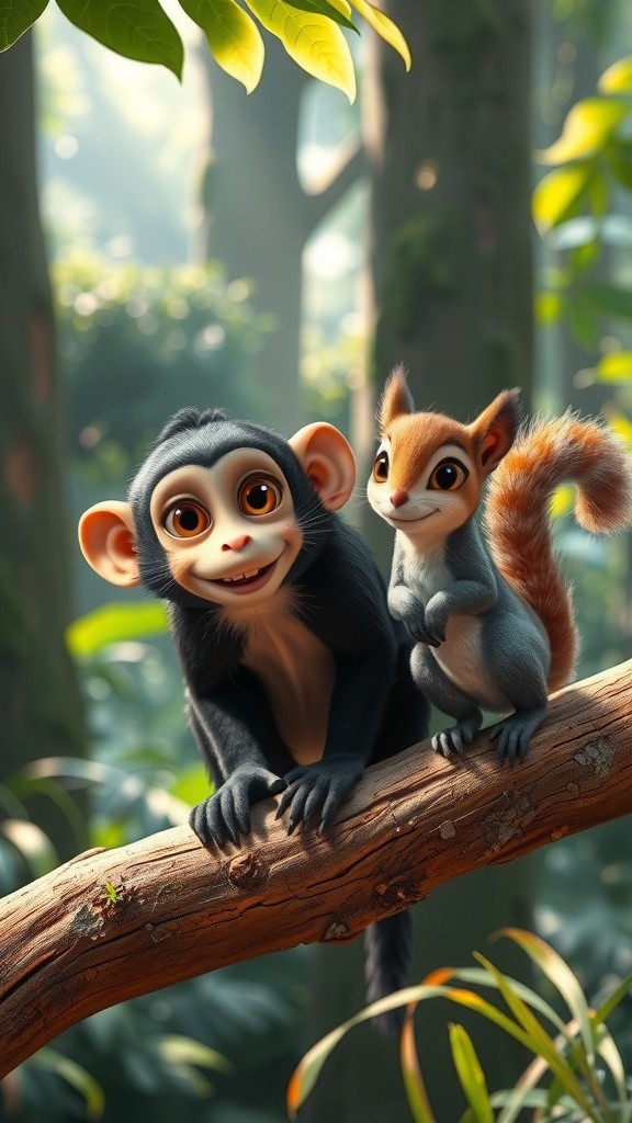 दो बंदर दोस्तों की कहानी