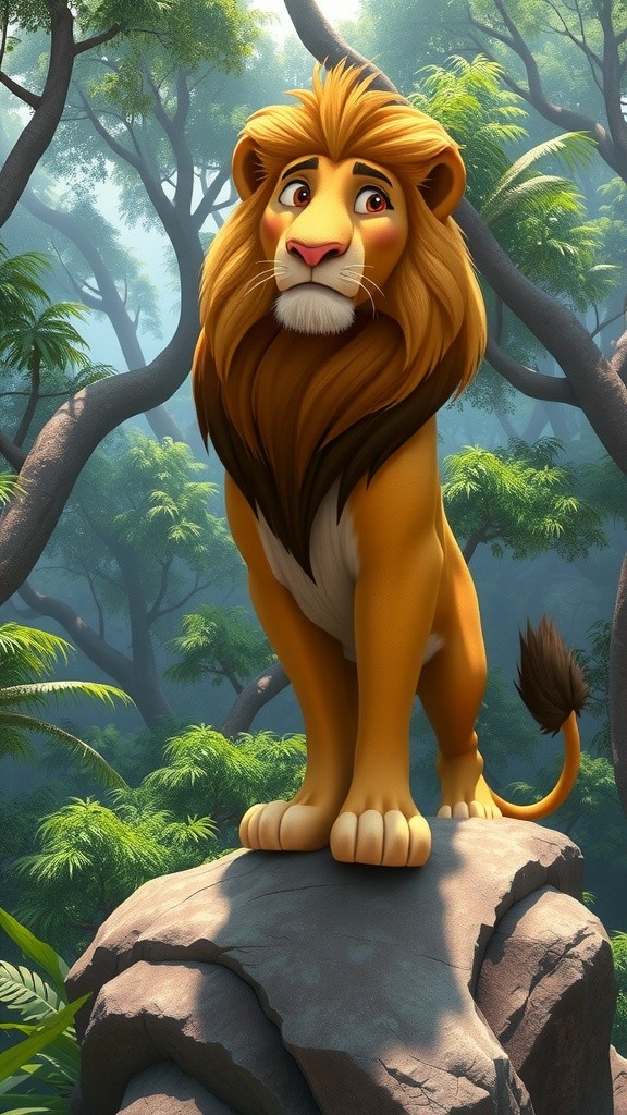 जंगल के दोस्त: शेर और हाथी की कहानी