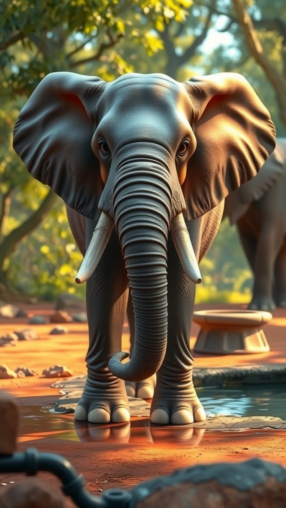 The Kind Elephant and the Clever Fox