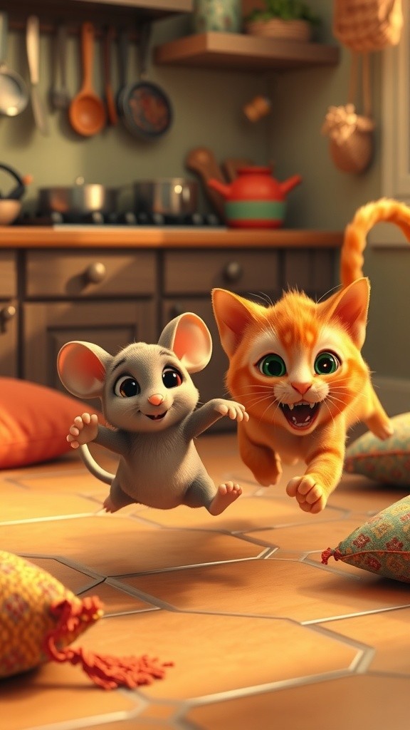 समोसा बचाओ, बिल्ली से भागो!