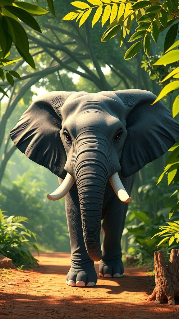 घमंडी हाथी और चालाक लोमड़ी की कहानी