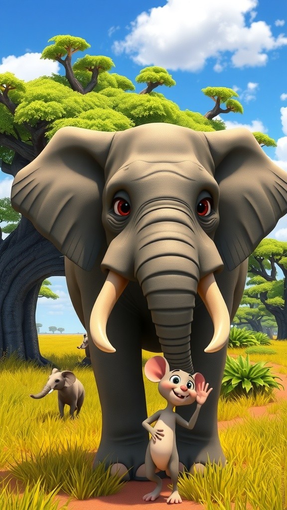 हाथी और चूहे की अद्भुत दोस्ती
