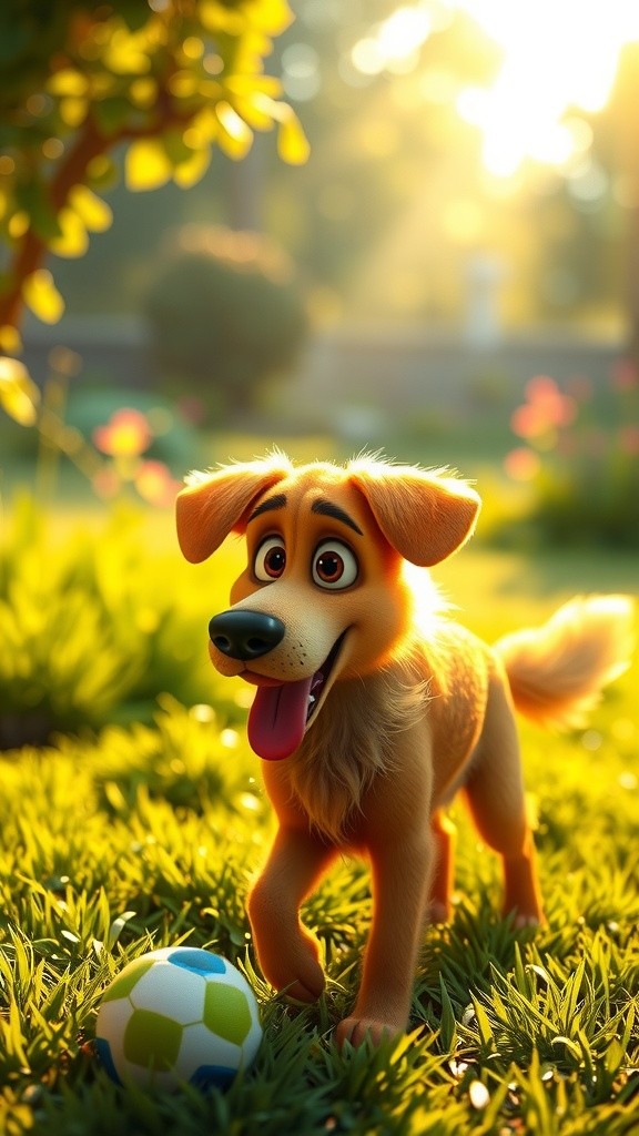 Meet Rover: The Fluffy Golden Wonder Dog!