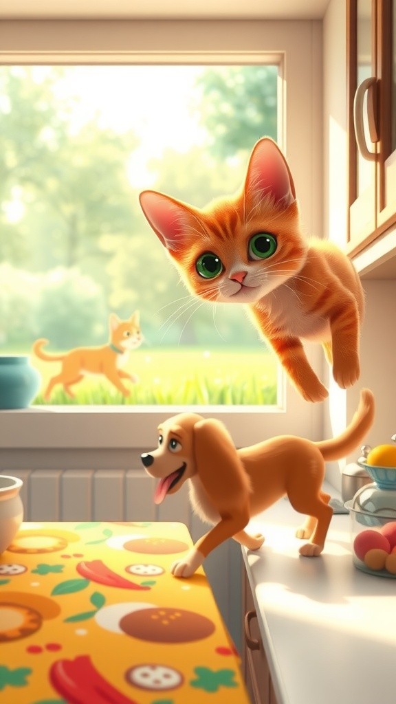 The Greedy Cat and the Clever Dog: A Lesson in Sharing!