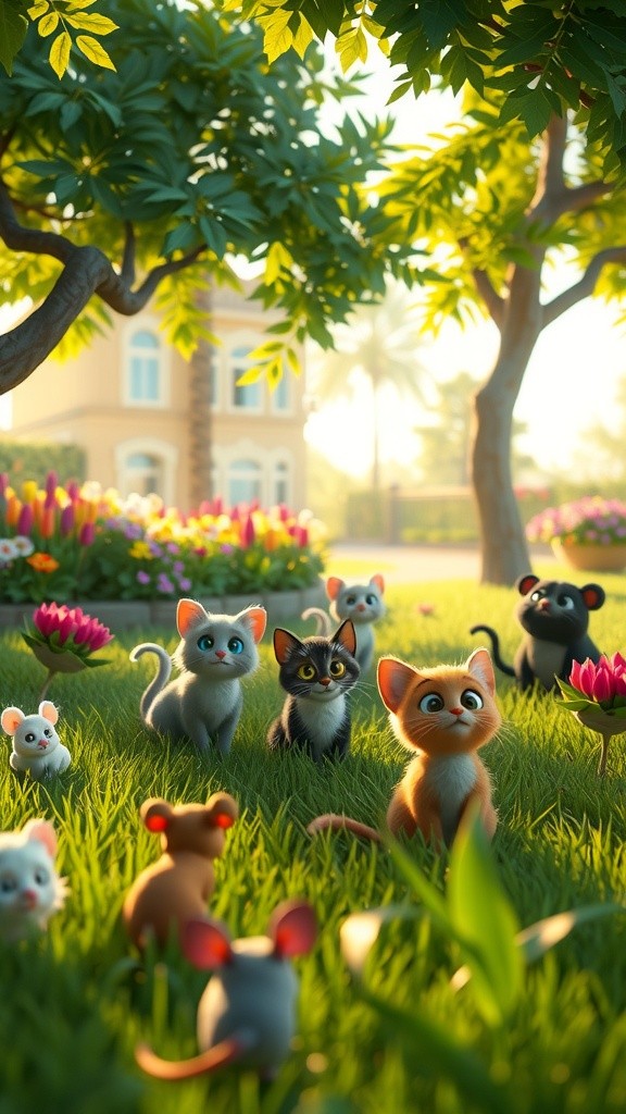 Danse de l'Amitié entre Chats et Souris