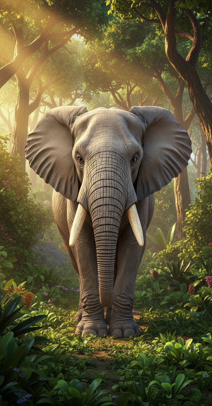 गज्जू हाथी की समझदारी: शांति और दोस्ती का पाठ