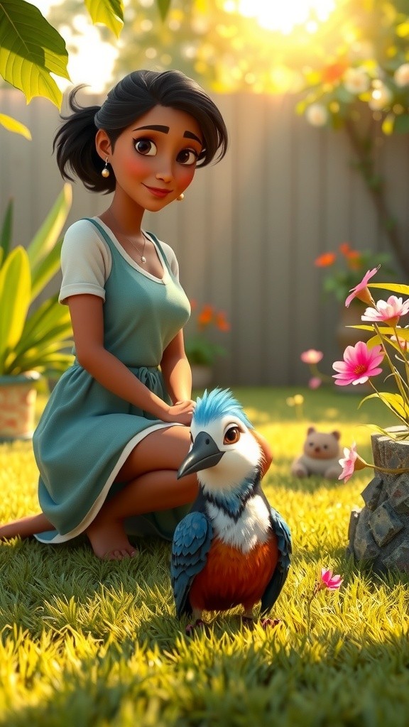 Riya's Kindness: Helping a Bird Fly Again