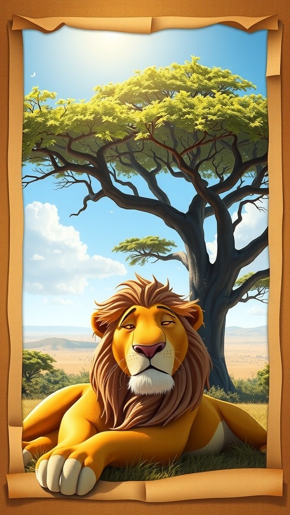 शेर, बिल्ली और खरगोश की दोस्ती