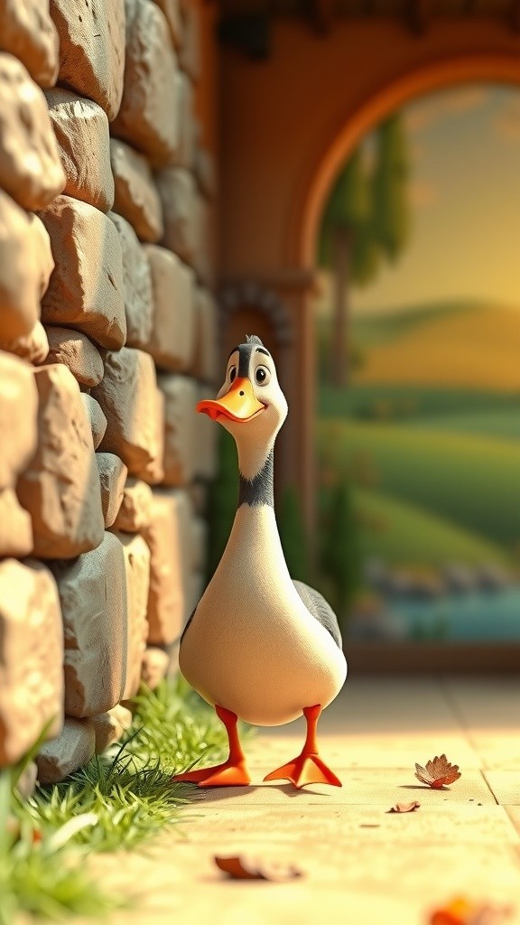 चंचल बत्तख और दीवार का रहस्य