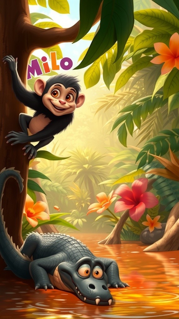 बंदर और मगरमच्छ की दोस्ती