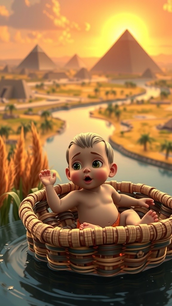 The Brave Journey of Baby Moses