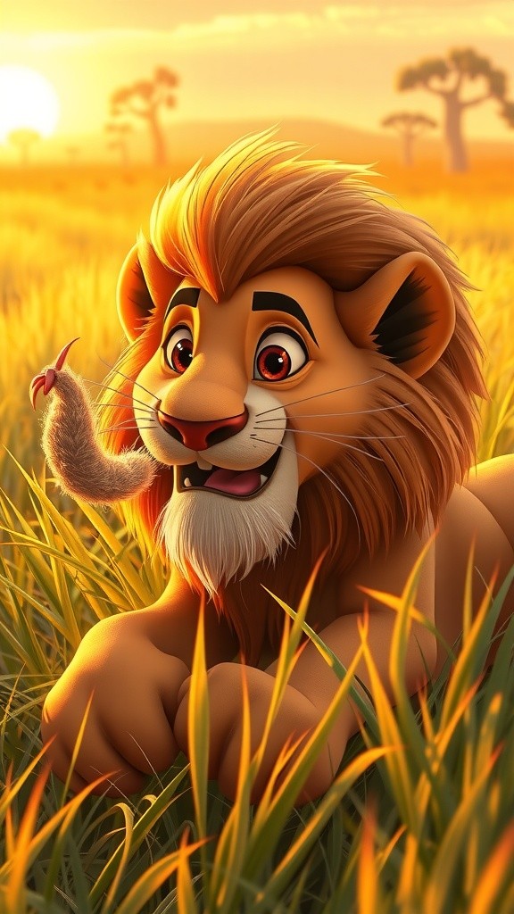 Leo the Crowned Lion Cub's Adventure