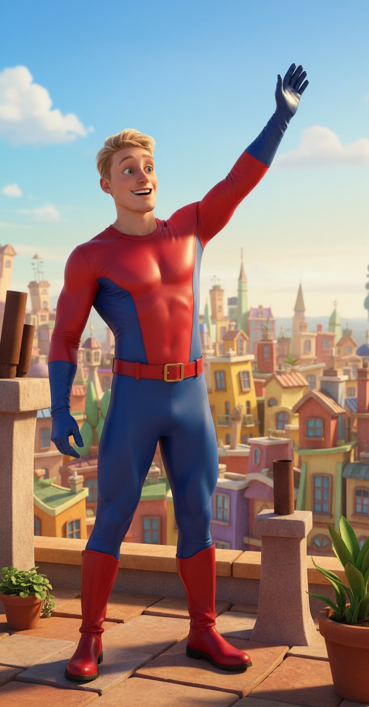 ¡Hola, Enzo! El súper-héroe te anima a ser un campeón!