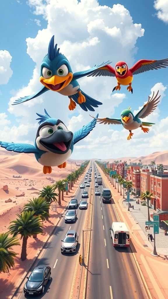 Sparrows on Motorcycles: High-Speed Chase in the Desert