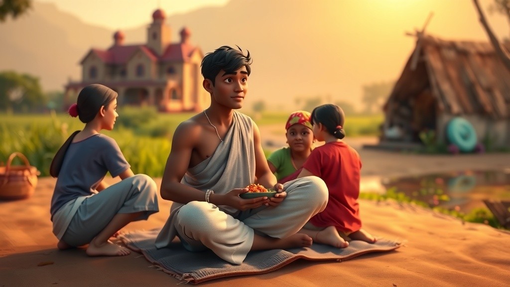 A Mosotho Boy's Heartfelt Farewell to His Grandma