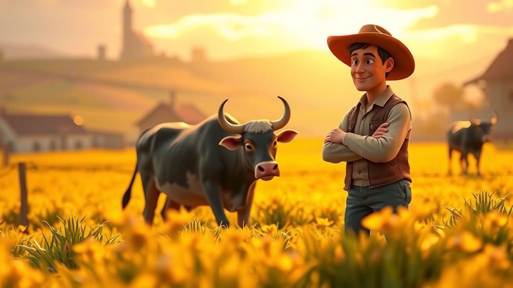 किसान और बैलों की अनोखी दोस्ती