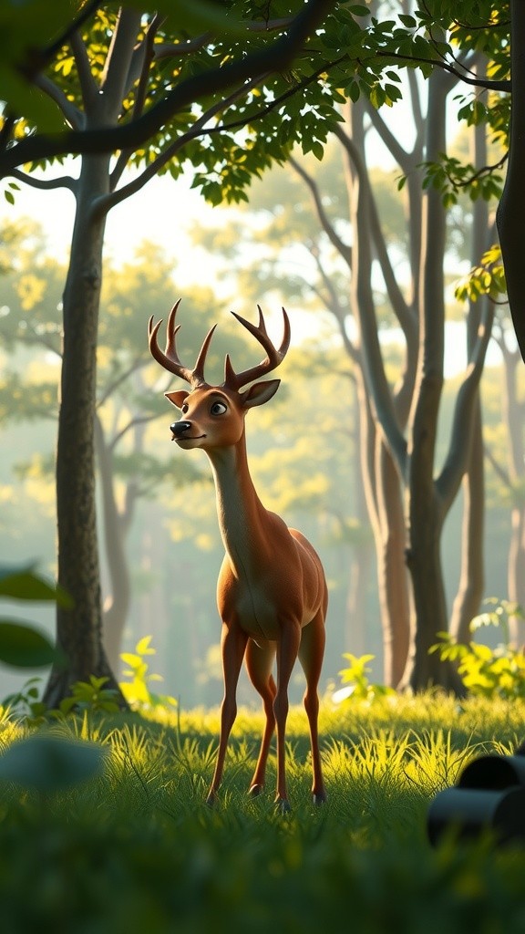 The Quiet Deer and the Roaring Lion